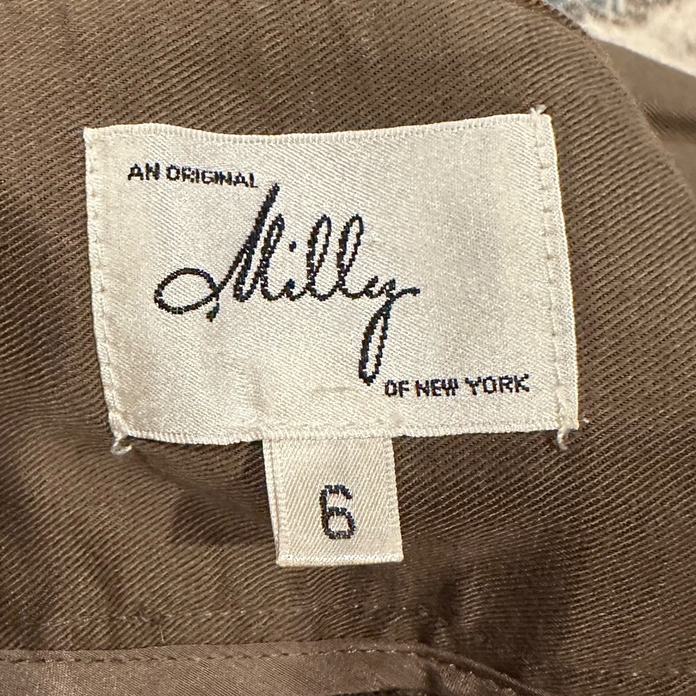 Milly of New York Dark Olive Women's Bermuda Shorts 6 - Picture 4 of 8